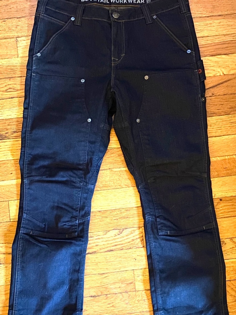 Dovetail Workwear Women's Dark blue denim Work Pants